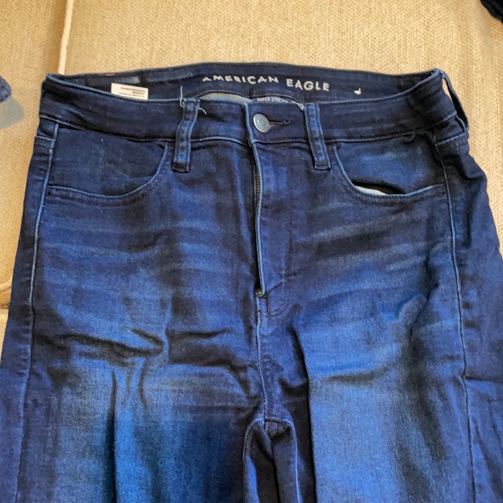 AE high rise jeggings, size 6 long